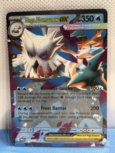 Mega Abomasnow ex - 036/132 - Ultra Rare - Mega Evolution - NM/M - Pokemon Card