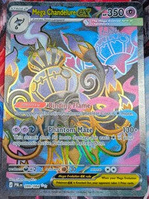 Mega Chandelure ex - 099/084 - Full Art Ultra Rare - Pitch Black - Pokemon TCG