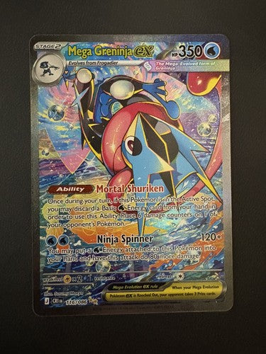 Mega Greninja ex 116/086 SIR - Mint - Pokemon TCG - Chaos Rising
