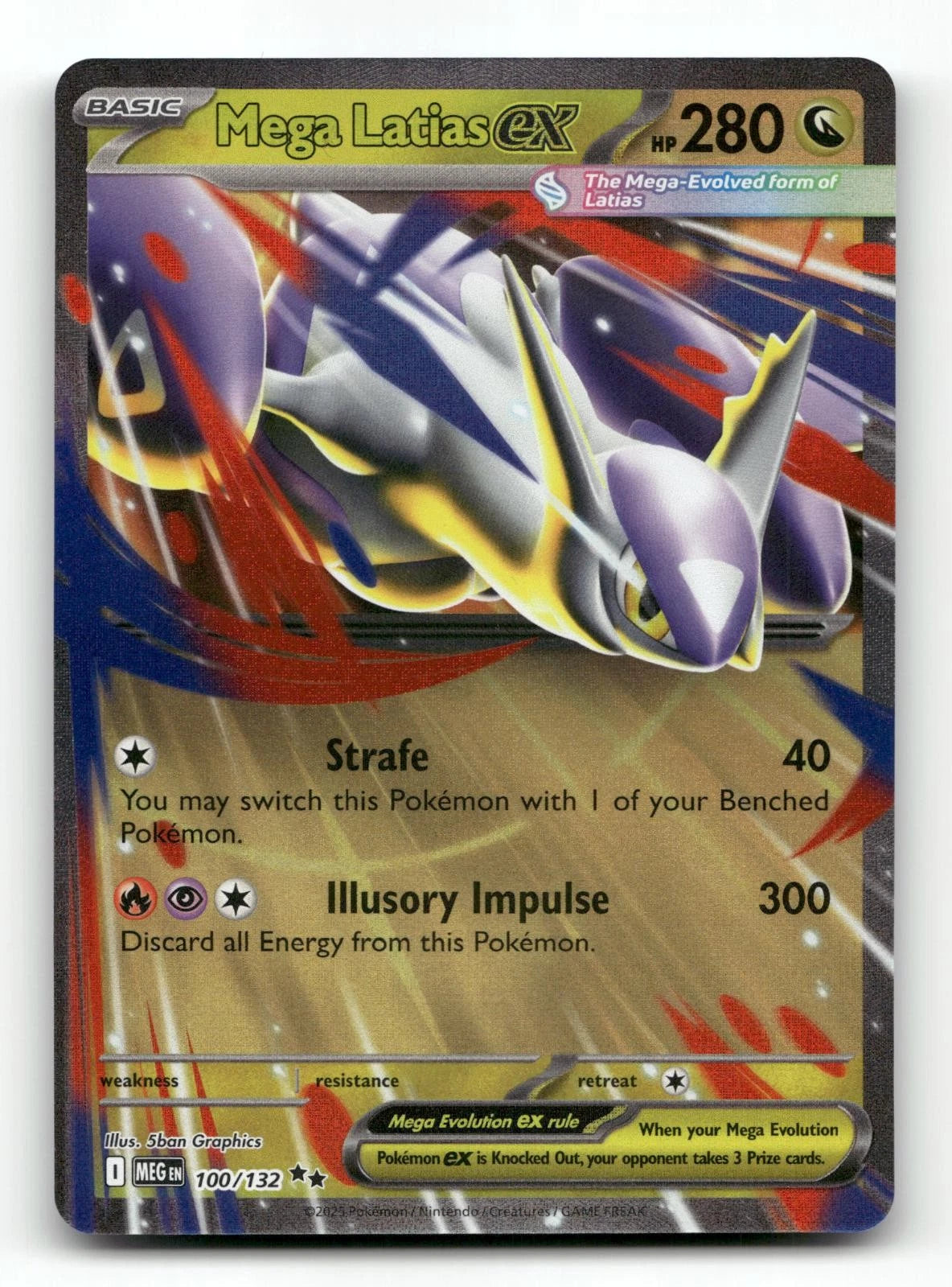 Mega Latias ex 100/132 - Mega Evolution - Pokemon Card NM/M