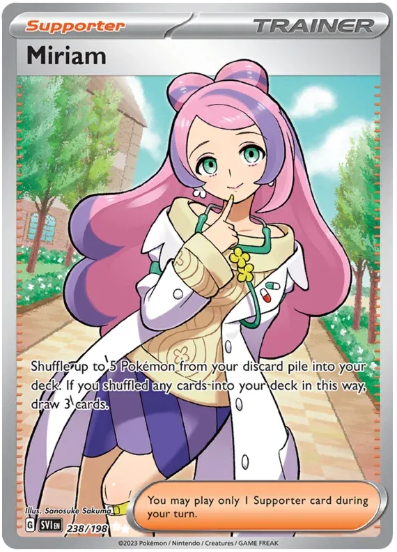 Miriam Scarlet & Violet Base Set Ultra Rare 238/198 POKEMON