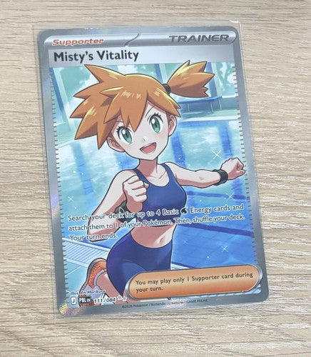 Misty’s Vitality FULL ART pitch black 111/084 supporter