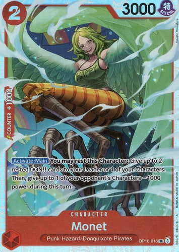 Monet OP10-016 Super Rare Royal Blood One Piece Foil Near Mint