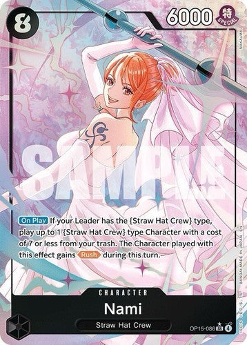 Nami OP15-086 SR Alt Art Parallel Wedding Dress ENGLISH