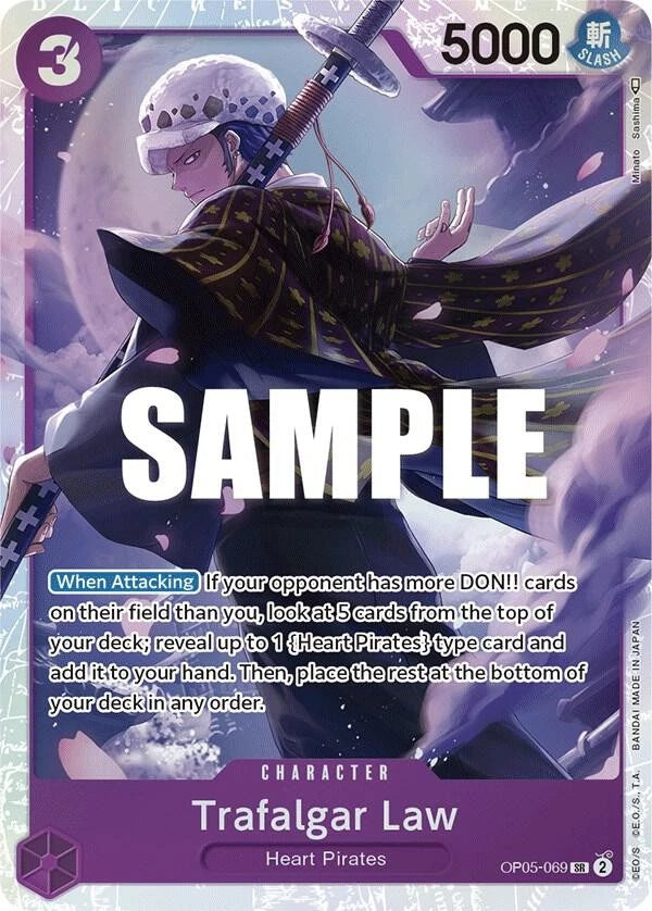 OP05-069 Trafalgar Law English SR One Piece TCG Card Game