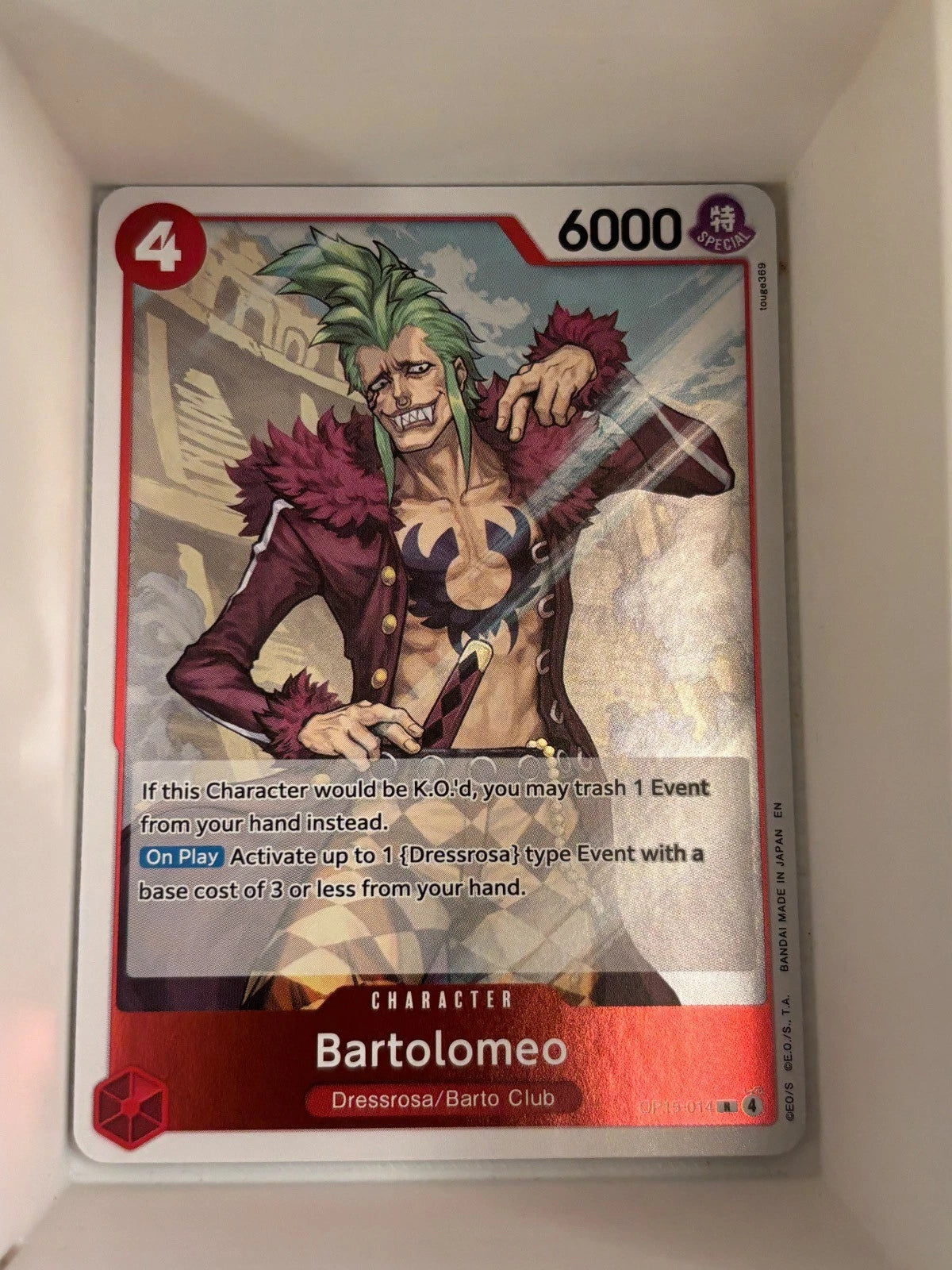 OP15-014 Bartolomeo English R One Piece TCG
