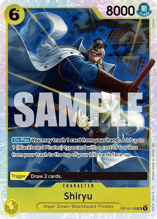 OP16-108 SHIRYU - ONE PIECE TCG - THE TIME OF BATTLE