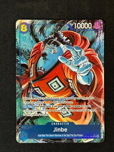 One Piece Jinbe OP14-049 Super Rare The Azure Sea's Seven