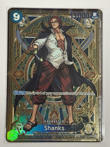 One Piece Shanks ST16-004 OP11 a Fist of Divine Speed Foil SP Alternative Art