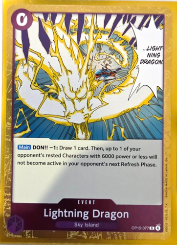 One Piece TCG - Lightning Dragon OP15-077 - Adventure on Kami's Island - ENG