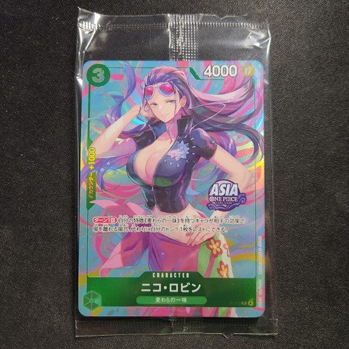 One Piece TCG Nico Robin P-111 Tin Vol 2 Asia Exclusive Promo SEALED