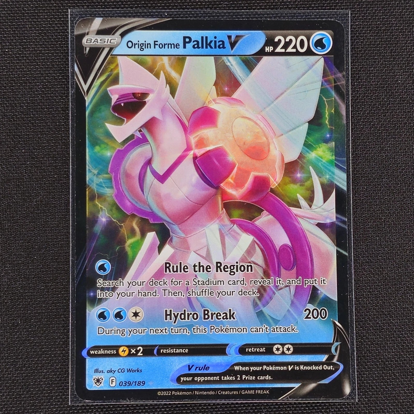 Origin Forme Palkia V - 039/189 - Ultra Rare - Astral Radiance - Pokemon - NM/M