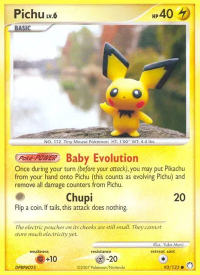Pichu Mysterious Treasures Common 93 POKEMON