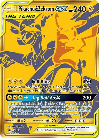 Pikachu & Zekrom GX Sun & Moon Promo Promo SM248 POKEMON