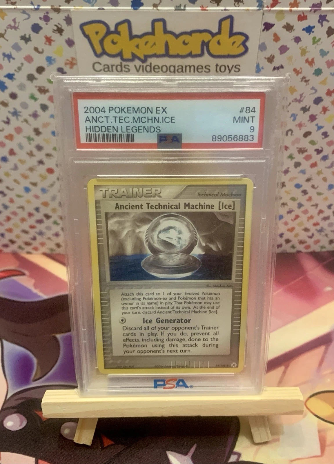 Pokémon 2004 Hidden Legends Ancient Technical Machine (ice) Psa 9