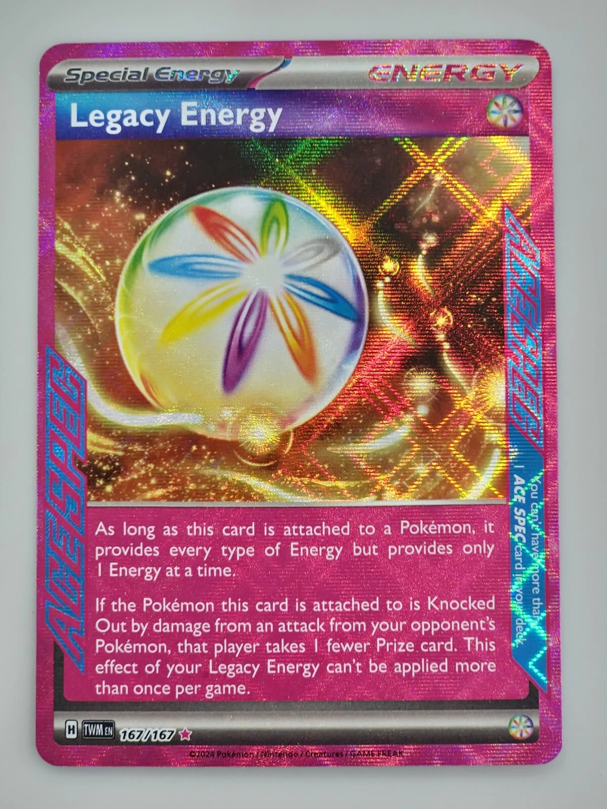 Pokemon TCG: Twilight Masquerade - Legacy Energy (167/167) ACE SPEC RARE