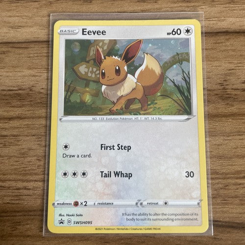 Pokemon TCG Black Star Promo Eevee SWSH095