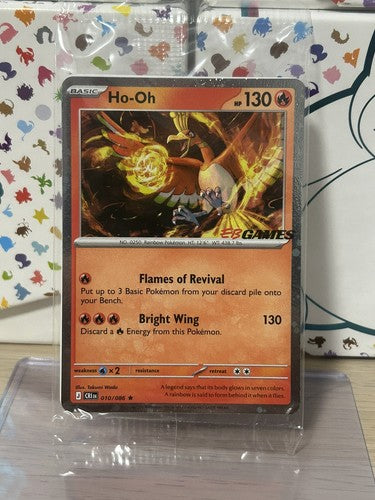 Pokemon TCG Ho-Oh EB Games Stamped Promo 010/086 Chaos Rising (SEALED!)