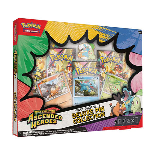 Pokemon TCG Mega Evolution Ascended Heroes First Partners Deluxe Pin Collection