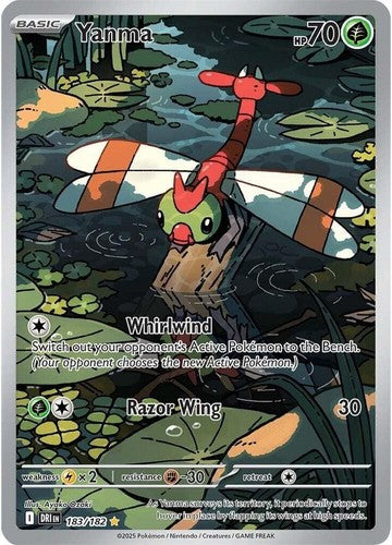 Pokemon TCG SV10: Destined Rivals 183/182 Yanma Illustration Rare