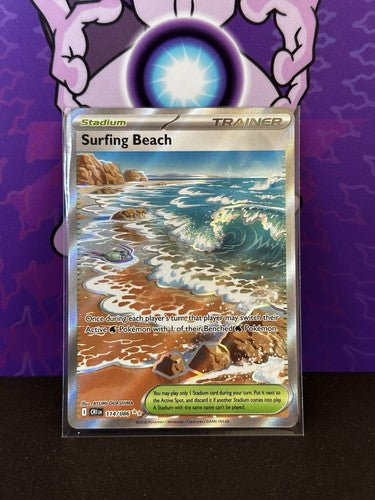 Pokémon TCG Surfing Beach 114/086 Chaos Rising Trainer Stadium SIR