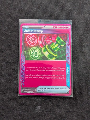 Pokemon TCG Unfair Stamp 165/167 Ace Spec Rare Twilight Masquerade