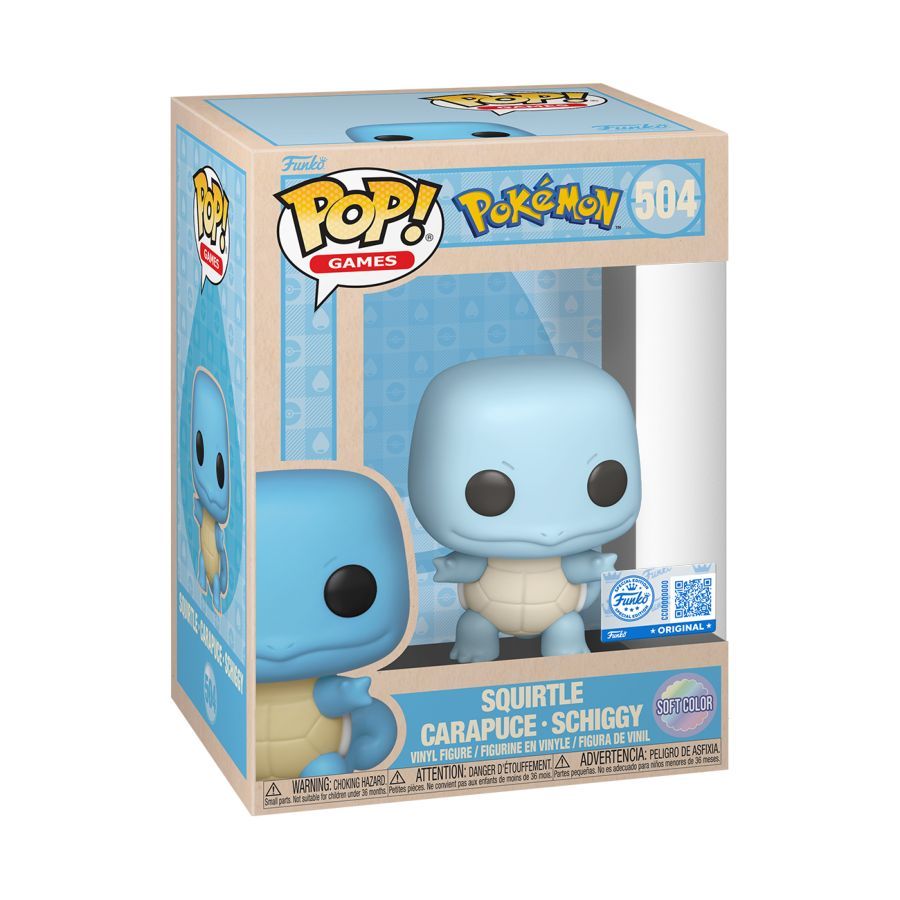 Pokemon – Squirtle (Pastel) US Exclusive Pop! Vinyl [RS]