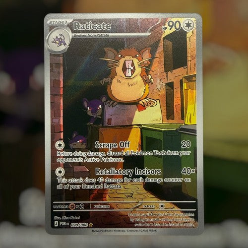 Raticate 099/088 - Illustration Rare - Perfect Order - Pokemon Card - NM/M