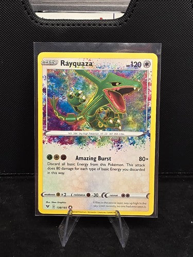 Rayquaza 138/185 AR Amazing Rare Vivid Voltage SWSH4 Pokemon TCG English