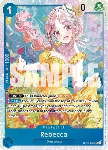 Rebecca OP15-053 SR Adventure on Kami's Island One Piece NM ENGLISH