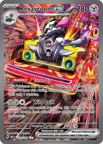 Revavroom ex Obsidian Flames Special Illustration Rare 224/197 POKEMON