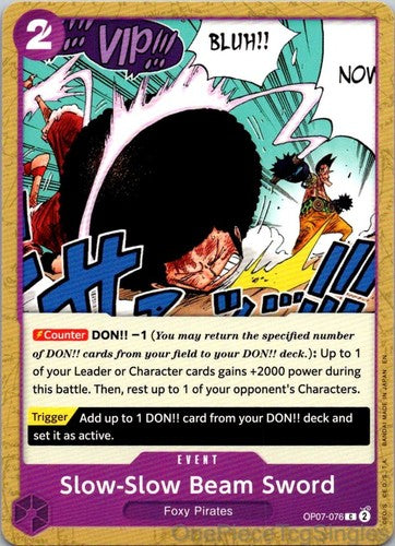 SLOW-SLOW BEAM SWORD OP07-076