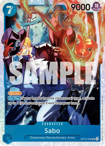 Sabo SR OP15-046 ONE PIECE Card Adventure on KAMI’s Island - NM English