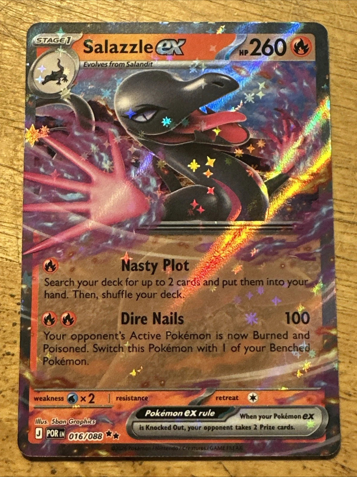 Salazzle ex - 016/088 - Ultra Rare - Perfect Order - NM/M