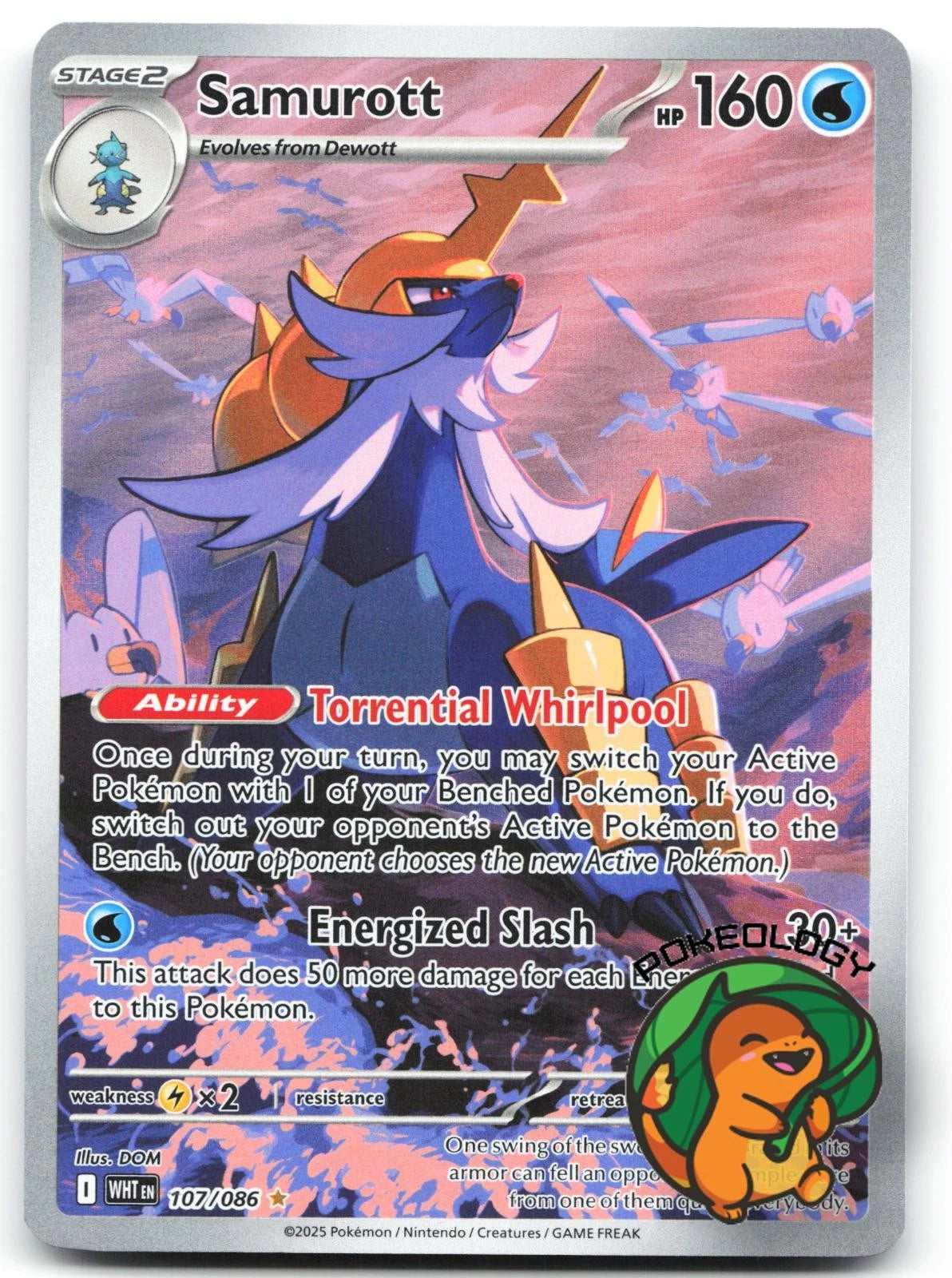 Samurott | 107/086 | NEAR MINT | White Flare