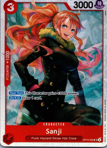 Sanji Foil SR Royal Blood OP10-005 NM ENGLISH