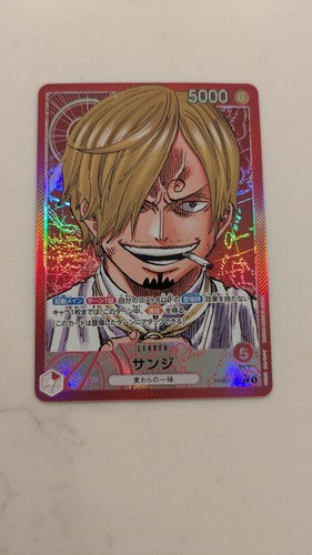 Sanji PRB01-001 Alternate Art Leader One Piece Card Game Japanese