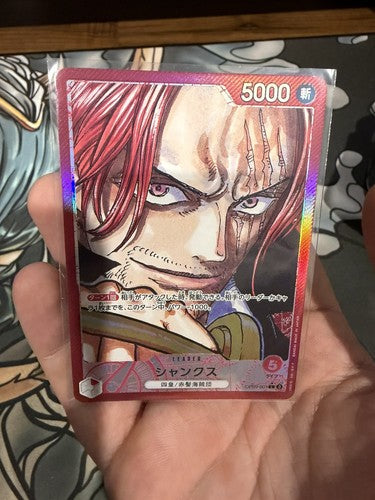 Shanks One Piece Card Game OP09-001 L Emperors In The New World