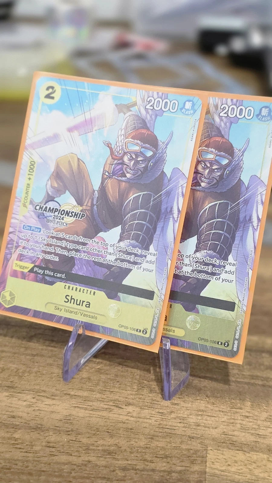Shura OP05-106 CS 2024 Celebration Pack One Piece TCG Championship 2024 Promo