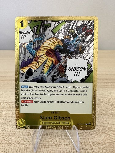 Slam Gibson Legacy Of The Master Foil Card OP12-117