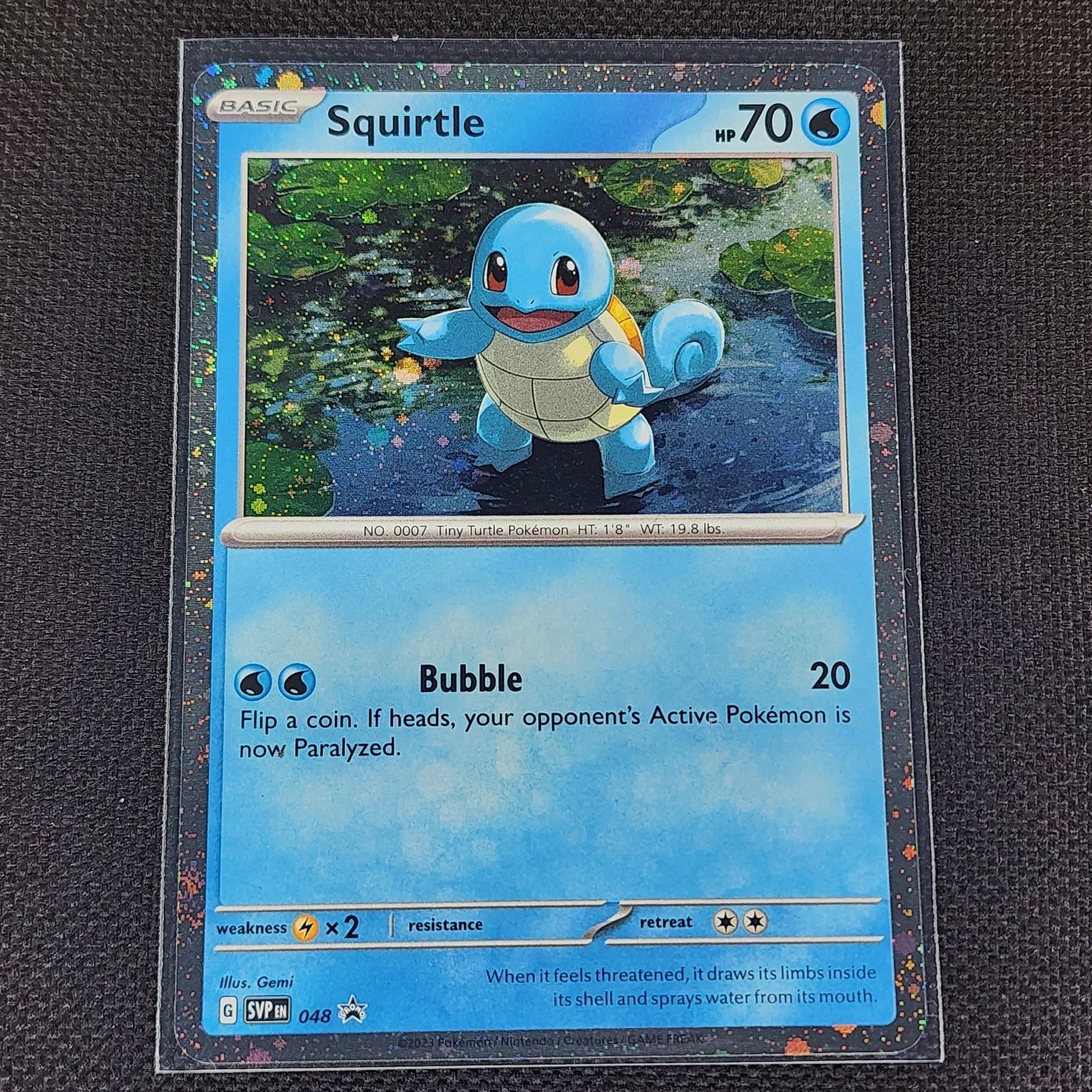 Squirtle - SVP 048 - Cosmos Holo - Black Star Promo - Pokemon Card - NM/M