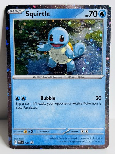 Squirtle - SVP 048 - Cosmos Holo Promo - 151 - Black Star Promo - Pokemon Card