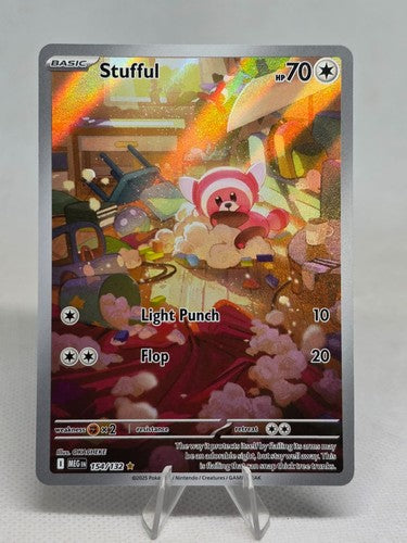 Stufful 154/132 - Holofoil ME01 Mega Evolution - Illustration Rare Near Mint
