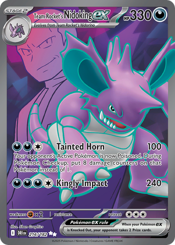 Team Rocket's Nidoking ex 216/182 - Ultra Rare