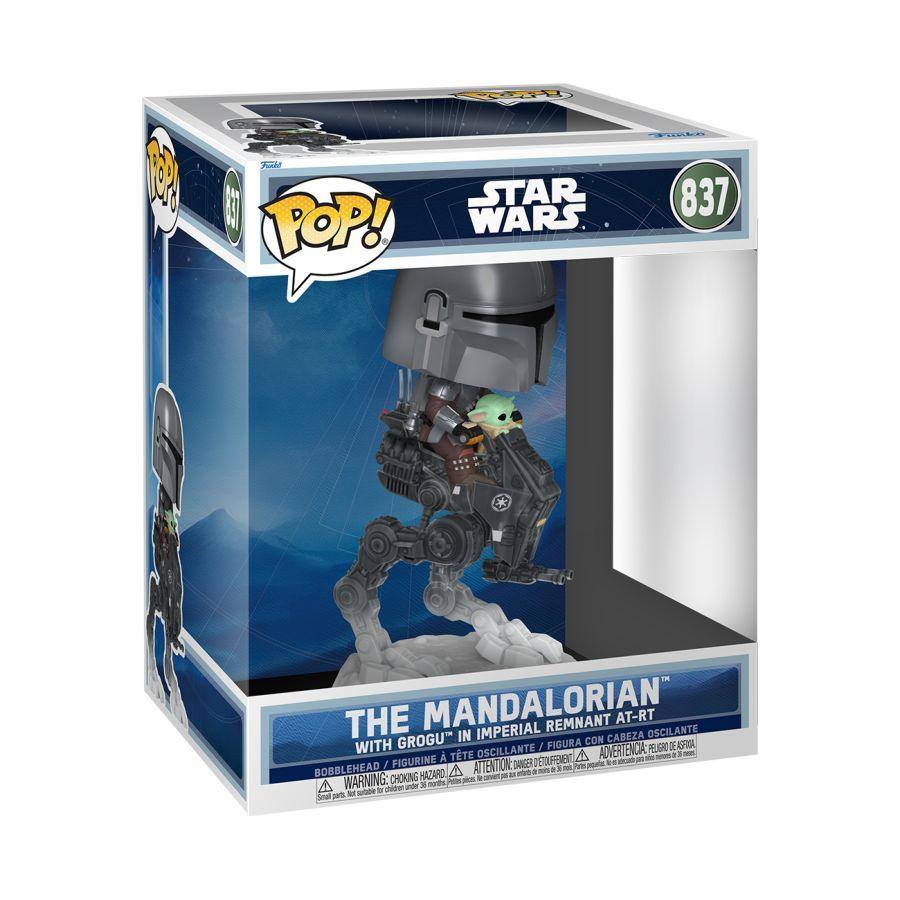 The Mandalorian & Grogu (2026) – The Mandalorian with Grogu in Imperial Remnant AT-RT Pop! Ride