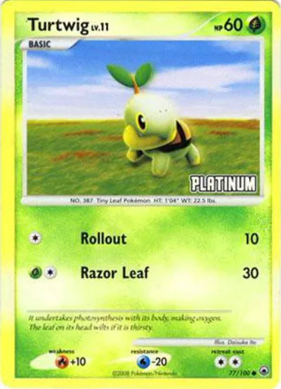 Turtwig (Platinum) Burger King Promos Promo 77 POKEMON