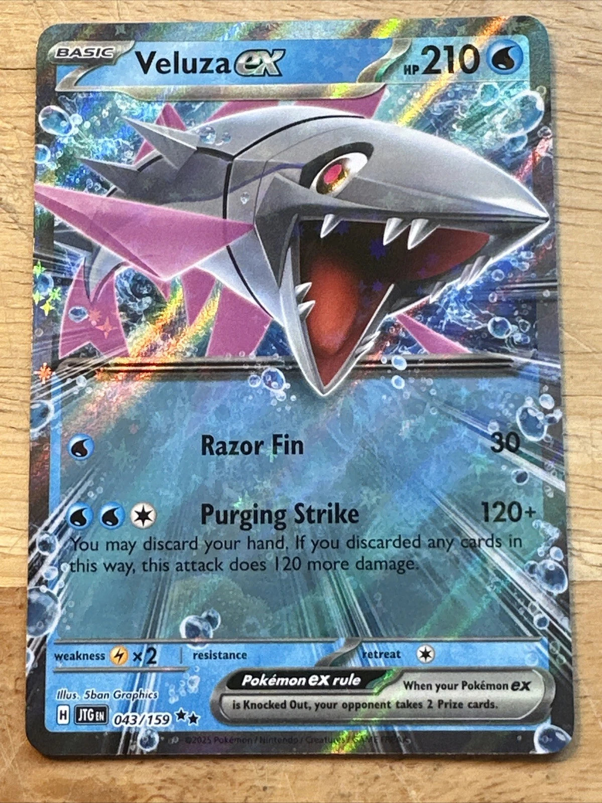 Veluza EX - 043/159 - Ultra Rare - Journey Together - NM/M - Pokemon Card