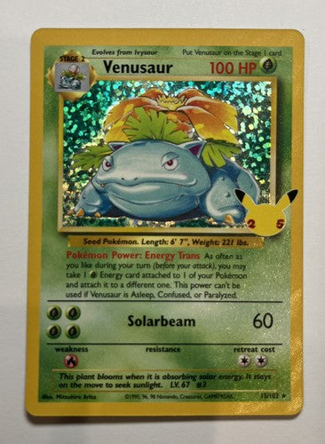 Venusaur 15/102 Celebrations Holo 25th Anniversary 2021
