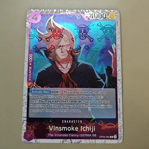 Vinsmoke Ichiji OP06-060 (Jolly Roger Holo Foil) One Piece Card TCG CCG (PRB-01)
