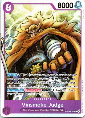 Vinsmoke Judge OP06-062 SR Wings of the Captain NM